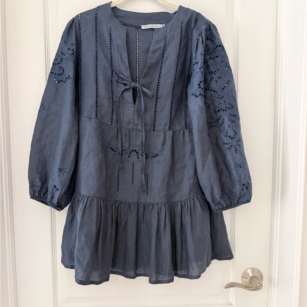 Navy dress linen!